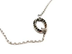 Collier Pendentif Oval En Or Blanc Et Diamants -Castafiore Boutique collier pendentif oval en or blanc et diamants 992895