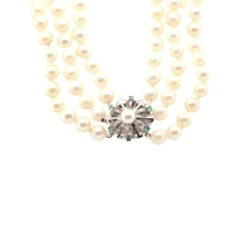 Collier Perles De Culture Trois Rangs