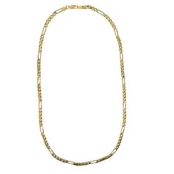 Collier Ras De Cou En Or Jaune Maille Figaro