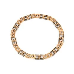 Collier Ras De Cou FRED En Or Jaune, Onyx Et Diamants -Castafiore Boutique collier ras de cou fred en or jaune onyx et diamants 320918