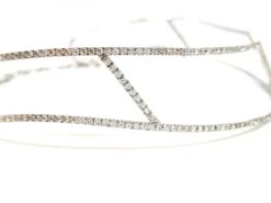 Collier Ras De Cou Graphique En Or Blanc Et Diamants -Castafiore Boutique collier ras de cou graphique en or blanc et diamants 282180