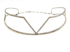 Collier Ras De Cou Graphique En Or Blanc Et Diamants -Castafiore Boutique collier ras de cou graphique en or blanc et diamants 345028