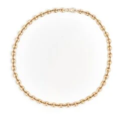 Collier Ras De Cou Maille En Or Jaune