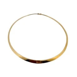 Collier Ras De Cou Maille Oméga En Or Jaune -Castafiore Boutique collier ras de cou maille omega en or jaune 194704