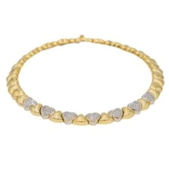 Collier Ras De Cou Or Jaune Diamant -Castafiore Boutique collier ras de cou or jaune diamant 767974