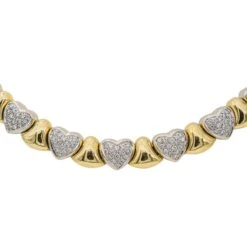 Collier Ras De Cou Or Jaune Diamant -Castafiore Boutique collier ras de cou or jaune diamant 860837