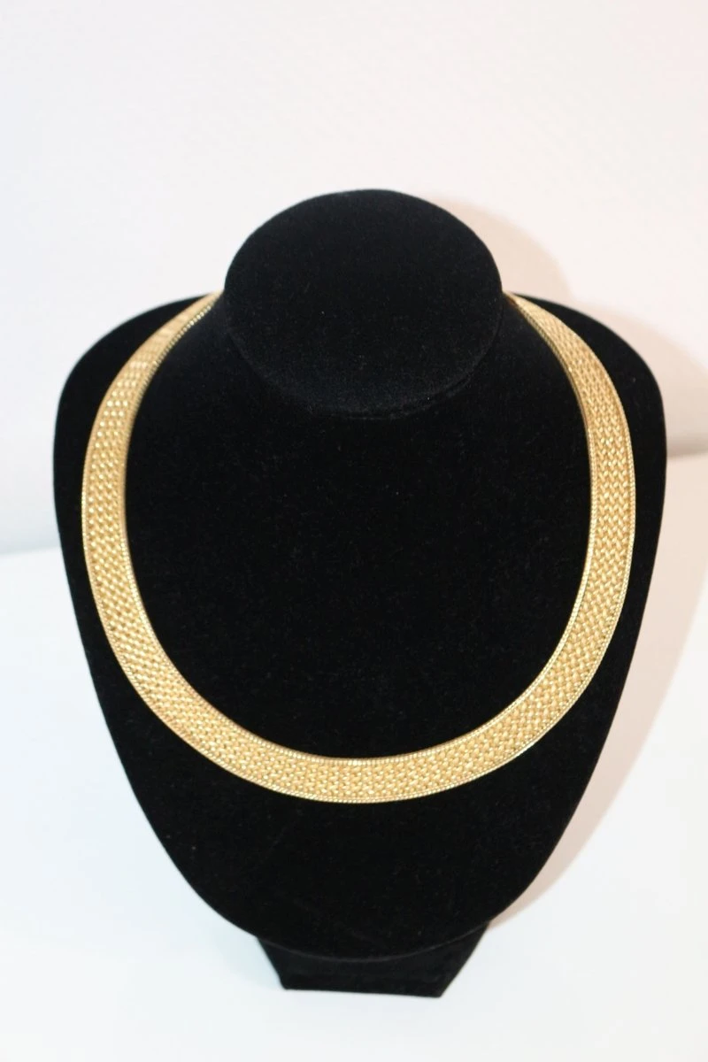 Collier Ras De Cou Or Jaune Maillepolonaise 7 Collier Ras De Cou Or Jaune Maillepolonaise – Image 7