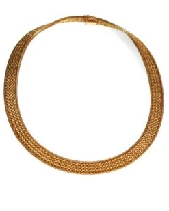 Collier Ras De Cou Or Jaune Maillepolonaise