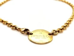 Collier Ras De Cou TIFFANY & CO "Return To Tiffany", En Or Jaune
