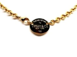 Collier Ras De Cou TIFFANY & CO "Return To Tiffany", En Or Jaune -Castafiore Boutique collier ras de cou tiffany co return to tiffany en or jaune 355445
