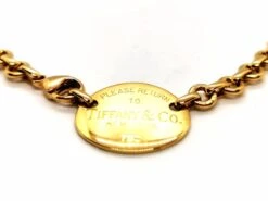 Collier Ras De Cou TIFFANY & CO "Return To Tiffany", En Or Jaune -Castafiore Boutique collier ras de cou tiffany co return to tiffany en or jaune 832837