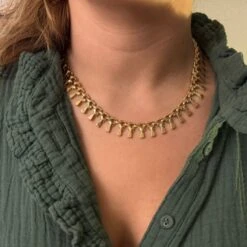 Collier Ras De Cou En Or Rose -Castafiore Boutique collier ras du cou en or rose 408572