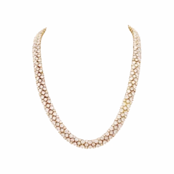 Miller Collier Rivière En Or Jaune Avec Diamants