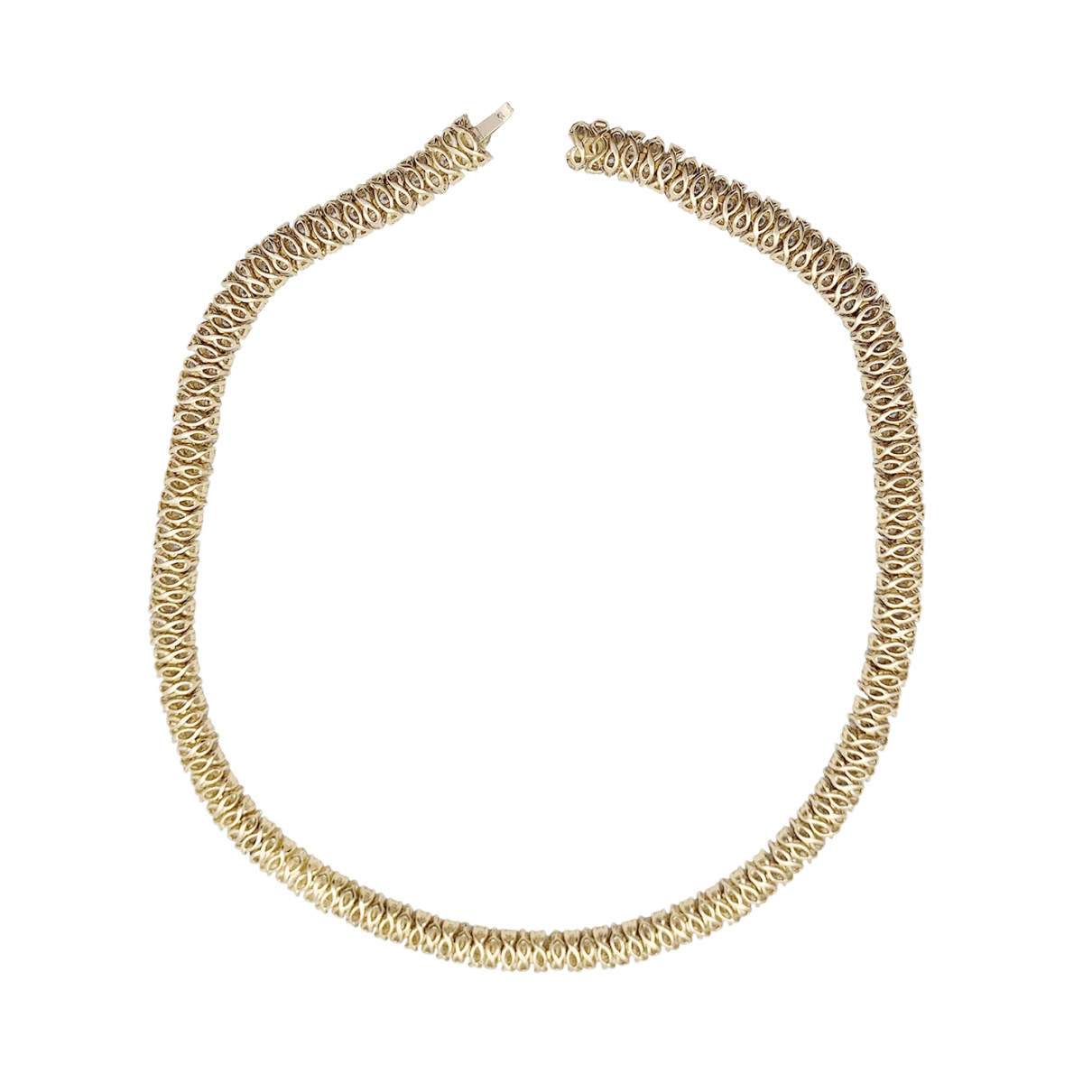 Miller Collier Rivière En Or Jaune Avec Diamants 5 Miller Collier Rivière En Or Jaune Avec Diamants – Image 5