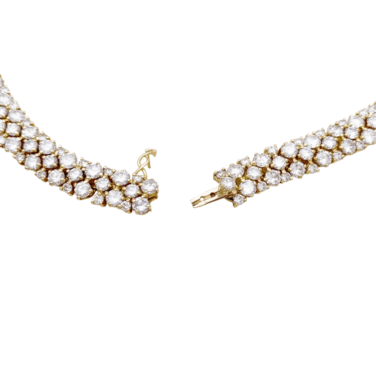 Miller Collier Rivière En Or Jaune Avec Diamants 4 Miller Collier Rivière En Or Jaune Avec Diamants – Image 4