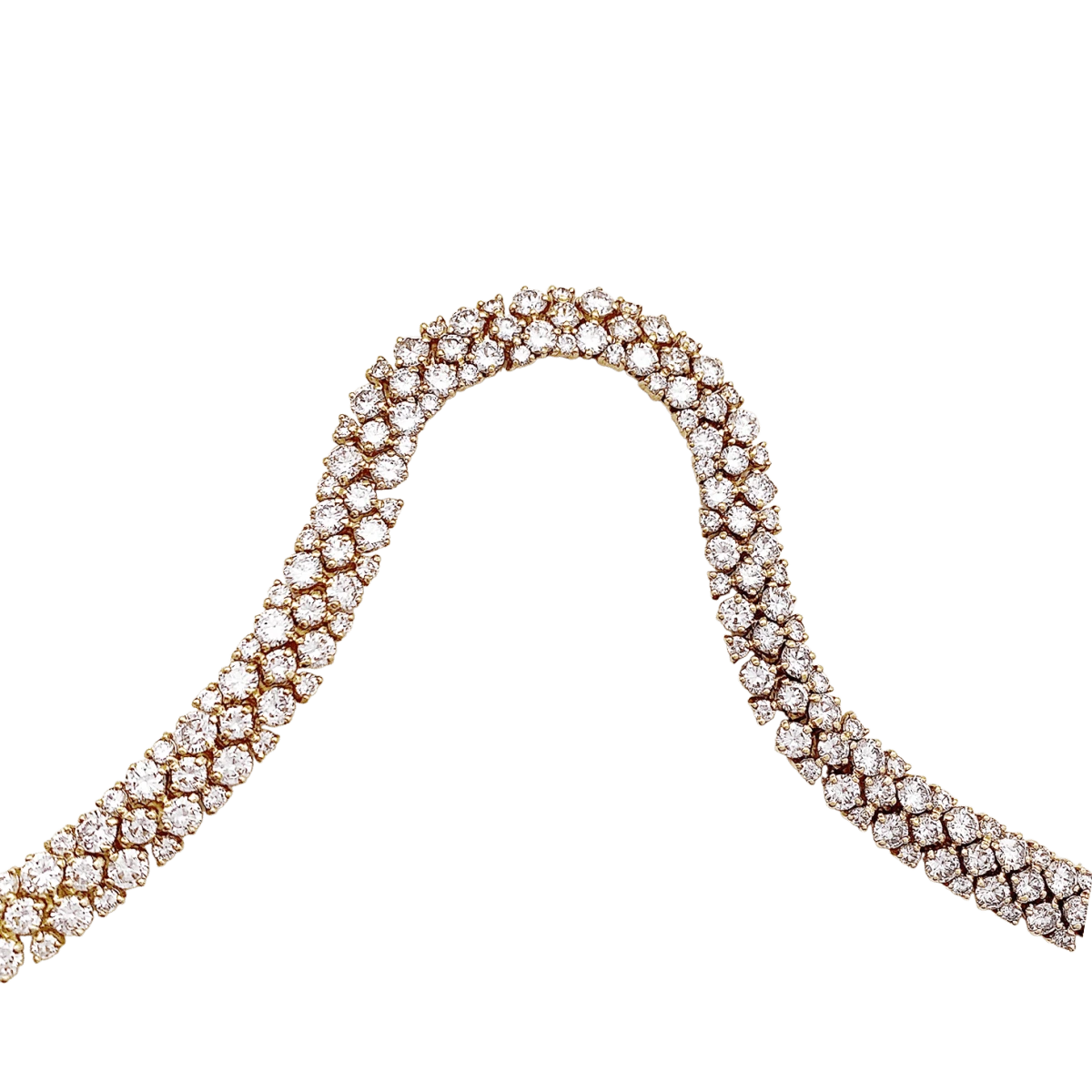 Miller Collier Rivière En Or Jaune Avec Diamants 7 Miller Collier Rivière En Or Jaune Avec Diamants – Image 7