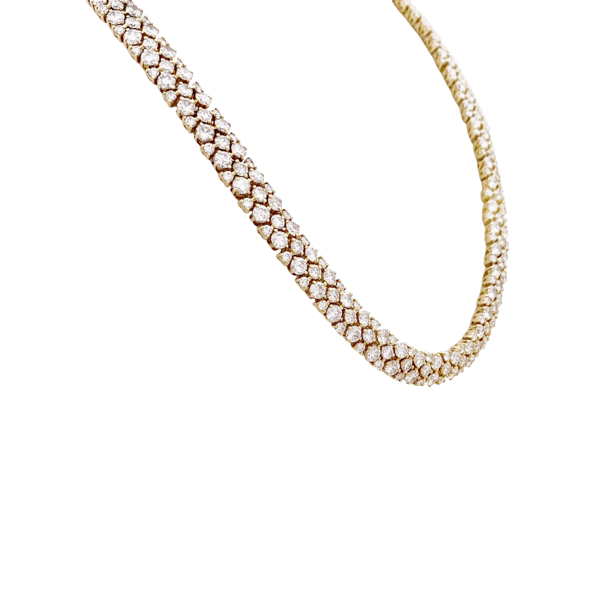 Miller Collier Rivière En Or Jaune Avec Diamants 3 Miller Collier Rivière En Or Jaune Avec Diamants – Image 3