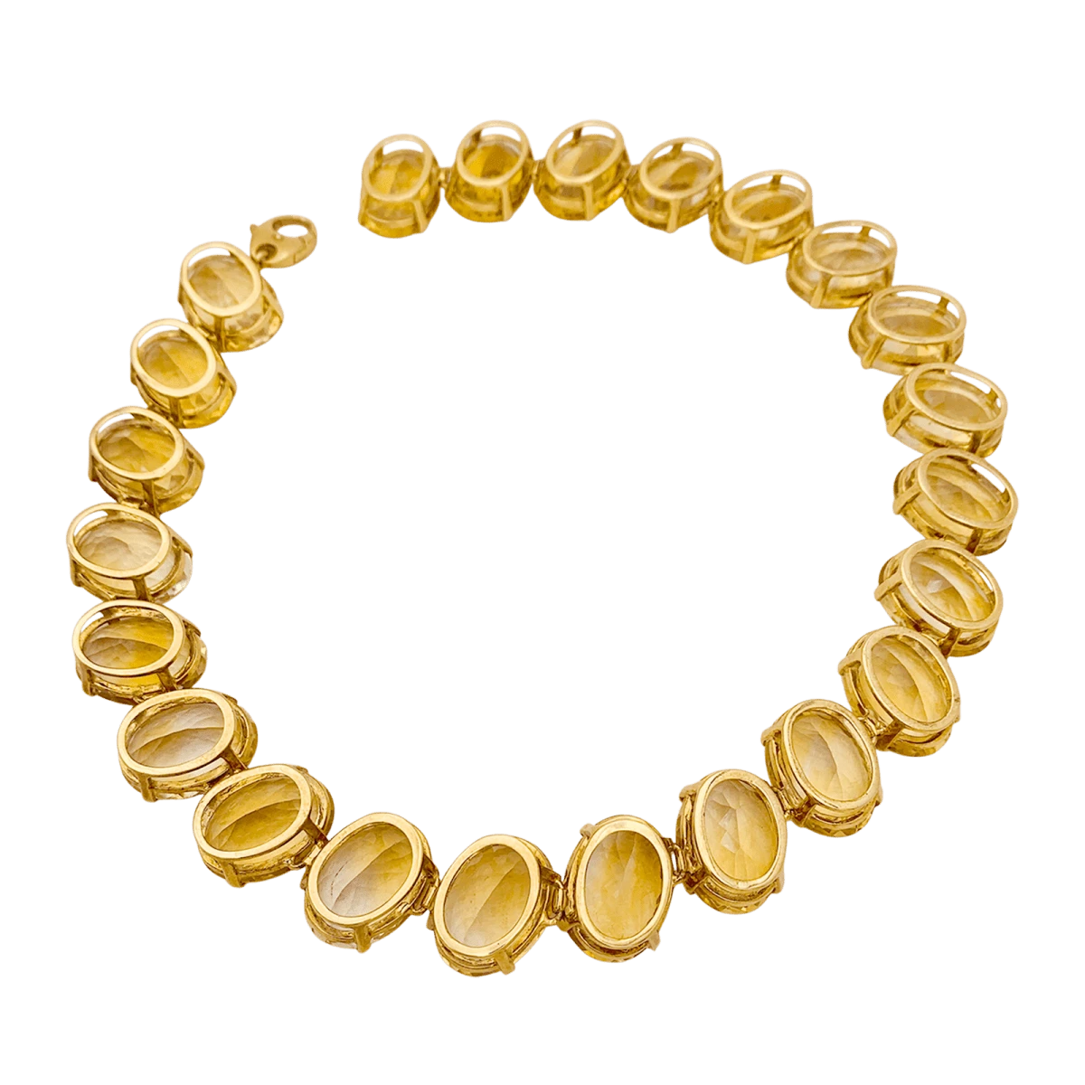 Miller Collier Rivière Or Jaune Et Citrines 4 Miller Collier Rivière Or Jaune Et Citrines – Image 4