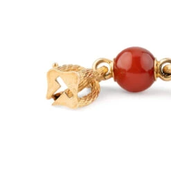 Collier Transformable ALDEBERT En Or Jaune Et Cornaline -Castafiore Boutique collier sautoir aldebert en or jaune et cornaline 705206