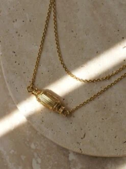 Collier Sautoir Ancien Fermoir Barillet Or Jaune -Castafiore Boutique collier sautoir ancien fermoir barillet or jaune 476174