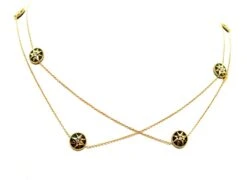 Collier Sautoir DIOR "Rose Des Vents" En Or Jaune Et Diamants -Castafiore Boutique collier sautoir dior rose des vents en or jaune et diamants 630984