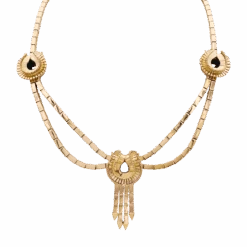 Miller Collier-Sautoir Draperie En Or Rose