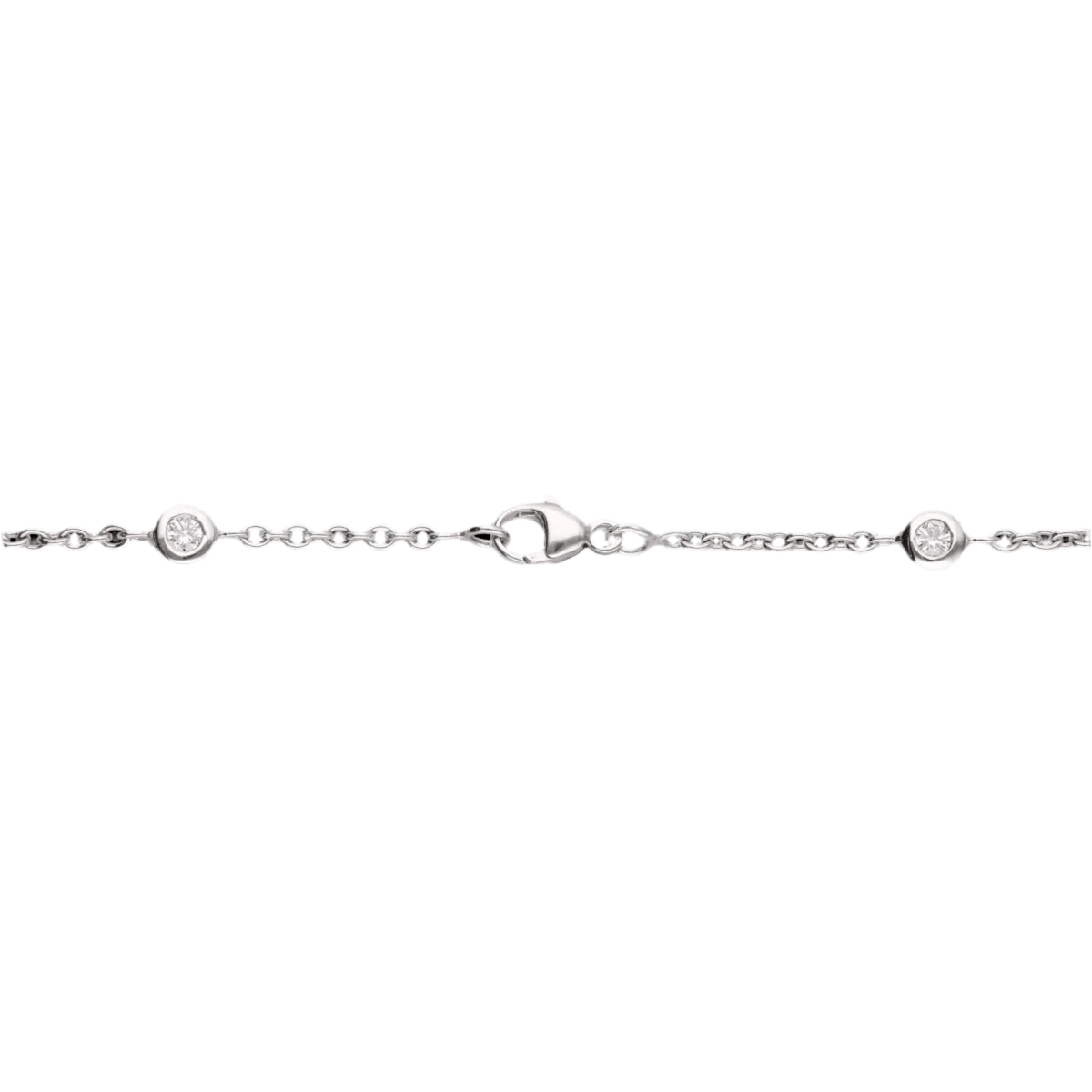 Collier Sautoir En Or Blanc Et Diamants 5 Collier Sautoir En Or Blanc Et Diamants – Image 5