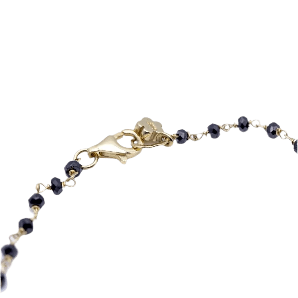 Collier Sautoir En Or Jaune Et Spinelles 4 Collier Sautoir En Or Jaune Et Spinelles – Image 4