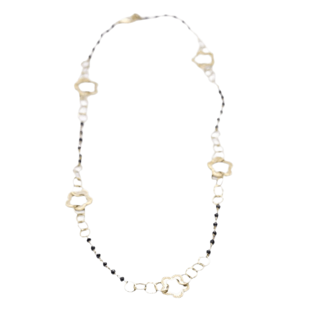 Collier Sautoir En Or Jaune Et Spinelles 2 Collier Sautoir En Or Jaune Et Spinelles – Image 2