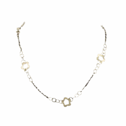 Collier Sautoir En Or Jaune Et Spinelles