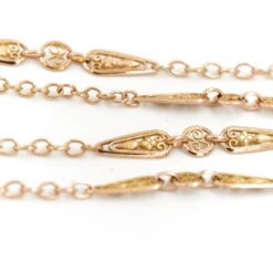 Collier Sautoir Maille Alternée En Or Jaune 9 Collier Sautoir Maille Alternée En Or Jaune -Castafiore Boutique collier sautoir maille alternee en or jaune 721373