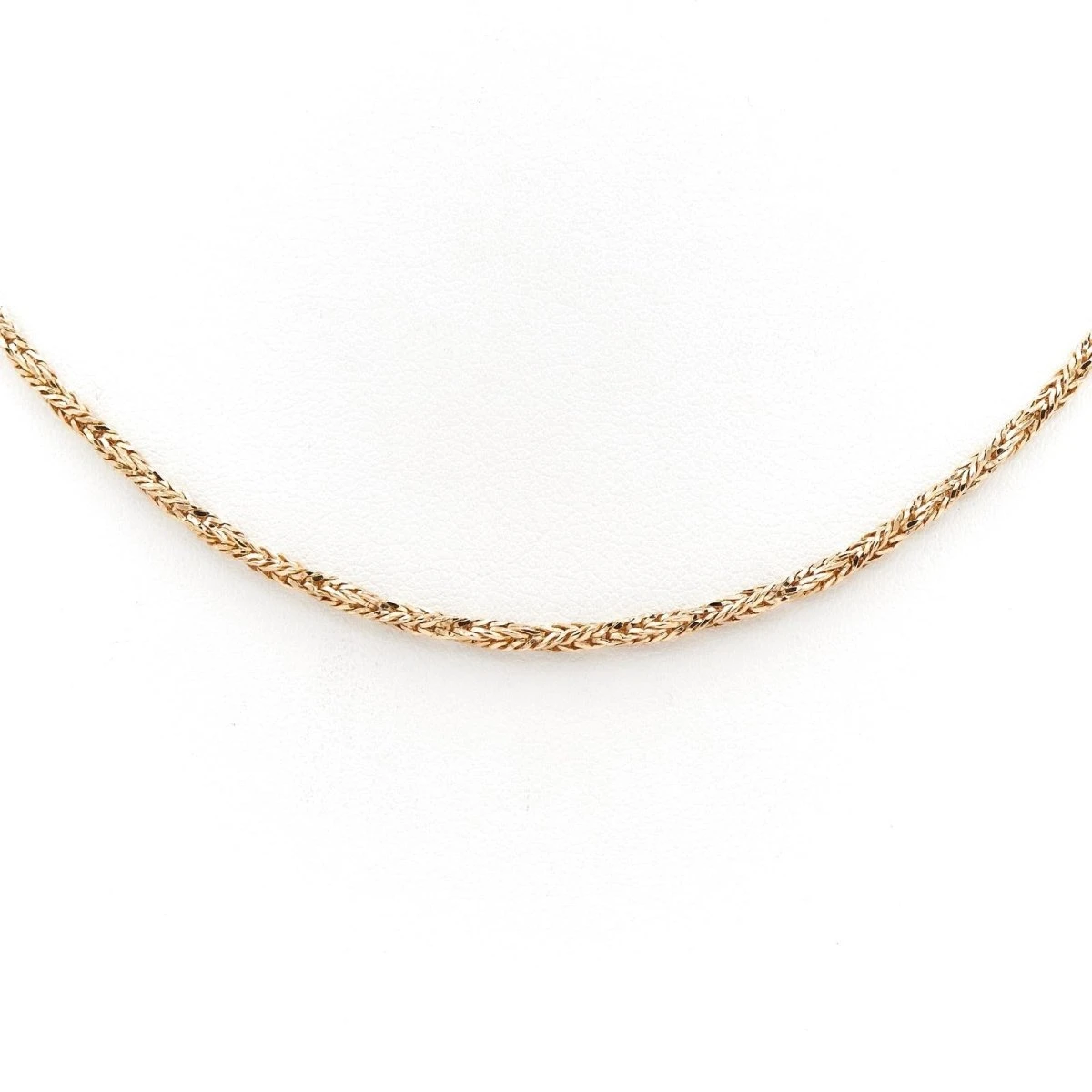 Collier Sautoir Maille Torsadée En Or Jaune 3 Collier Sautoir Maille Torsadée En Or Jaune – Image 3