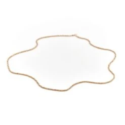 Collier Sautoir Maille Torsadée En Or Jaune