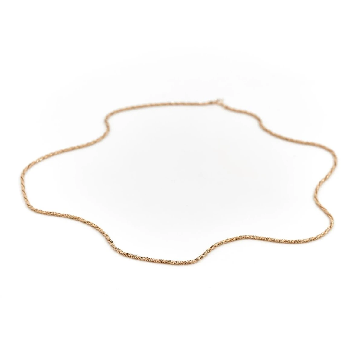 Collier Sautoir Maille Torsadée En Or Jaune 1 Collier Sautoir Maille Torsadée En Or Jaune