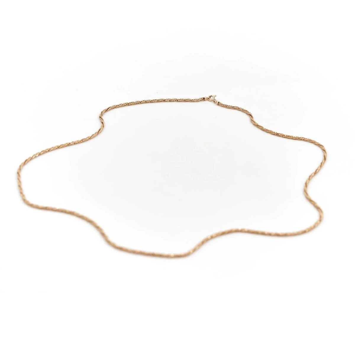 Collier Sautoir Maille Torsadée En Or Jaune 5 Collier Sautoir Maille Torsadée En Or Jaune – Image 5