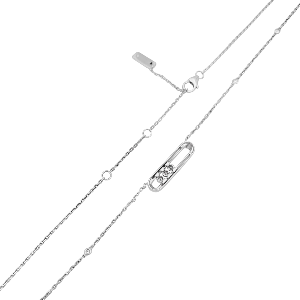 Miller Collier-Sautoir MESSIKA, "Baby Move", Or Blanc Etdiamants 5 Miller Collier-Sautoir MESSIKA, "Baby Move", Or Blanc Etdiamants – Image 5