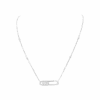 Miller Collier-Sautoir MESSIKA, "Baby Move", Or Blanc Etdiamants