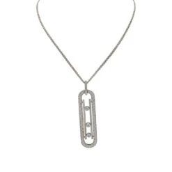 Miller Collier Sautoir MESSIKA “Move 10th Anniversary” En Or Blanc Et Diamants -Castafiore Boutique collier sautoir messika move 10th anniversary en or blanc et diamants 272953
