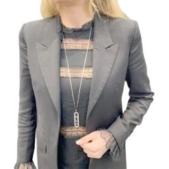 Miller Collier Sautoir MESSIKA “Move 10th Anniversary” En Or Blanc Et Diamants -Castafiore Boutique collier sautoir messika move 10th anniversary en or blanc et diamants 824270