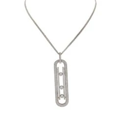 Miller Collier Sautoir MESSIKA âMove 10th Anniversaryâ En Or Blanc Et Diamants