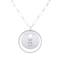 Miller Collier Sautoir MESSIKA "Move Lucky" En Or Blanc Et Diamants