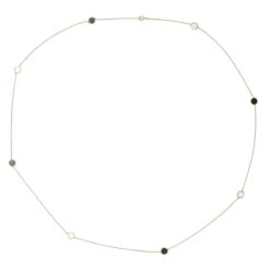 Collier Sautoir Or Rose Onyx -Castafiore Boutique collier sautoir or rose onyx 341203