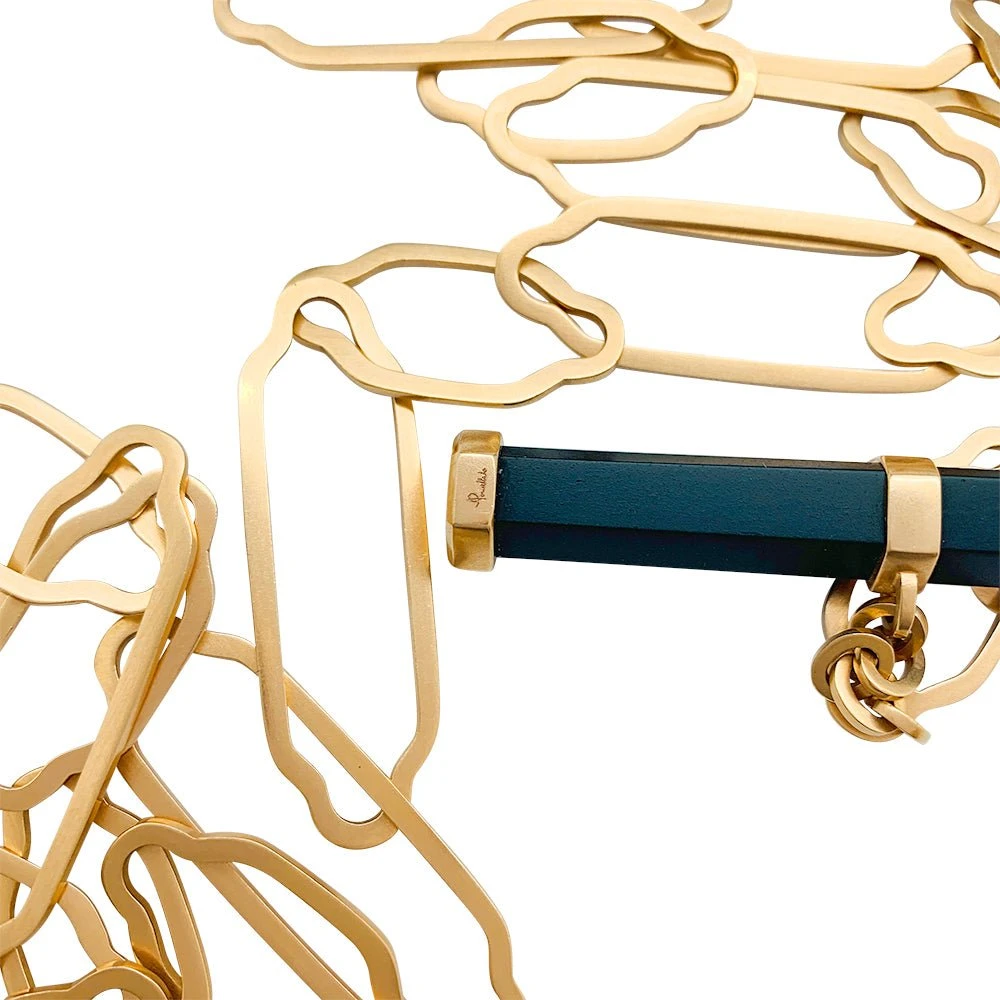 Miller Collier Sautoir POMELLATO "Victoria" En Or Rose Et Jais 7 Miller Collier Sautoir POMELLATO "Victoria" En Or Rose Et Jais – Image 7