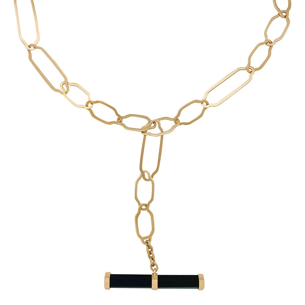 Miller Collier Sautoir POMELLATO "Victoria" En Or Rose Et Jais 3 Miller Collier Sautoir POMELLATO "Victoria" En Or Rose Et Jais – Image 3