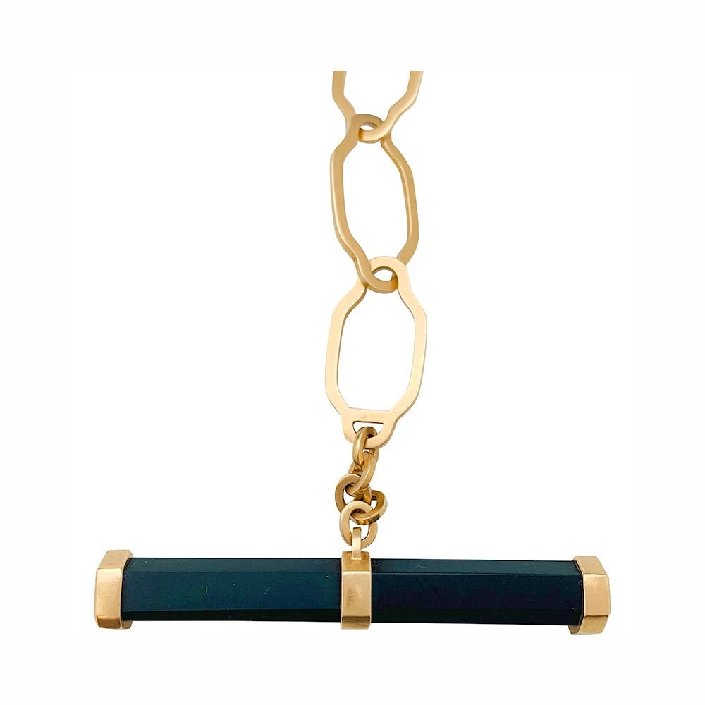 Miller Collier Sautoir POMELLATO "Victoria" En Or Rose Et Jais 5 Miller Collier Sautoir POMELLATO "Victoria" En Or Rose Et Jais – Image 5