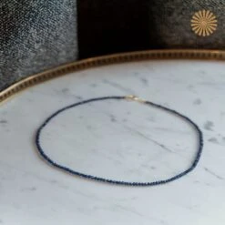 Collier Sautoir Rang De Billes De Saphirs -Castafiore Boutique collier sautoir rang de billes de saphirs 607625