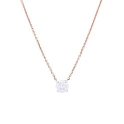 Miller Collier Solitaire Deux Ors, Diamants.