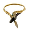 Collier Torque CHAUMET "Filly Princess" En Or Jaune, Bronze, émeraude, Saphirs Et Diamants