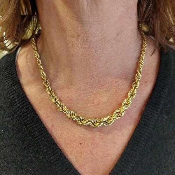Collier Torsadé En Or Jaune 2 Collier Torsadé En Or Jaune – Image 2