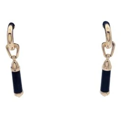 Miller Créoles CHAUMET "Touch Wood" En Or Jaune Et Bois